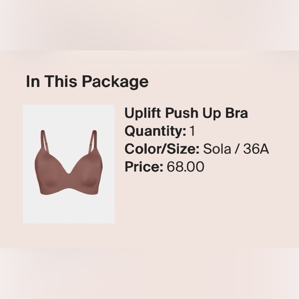 KNIX Uplift Push Up Bra in Sola